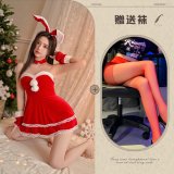 Red + Red Open Crotch Socks