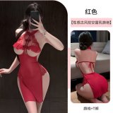 Burgundy (includes: cheongsam + T-shirt)