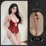 8842 Burgundy + Black Fishnet Stockings