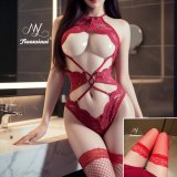 Burgundy + red stockings