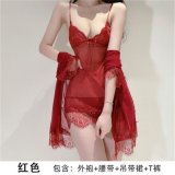 Red suit + white stockings