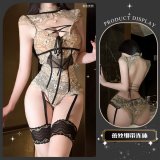 Rose bodysuit + black stockings