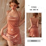 Rose gold nightgown + T-shirt
