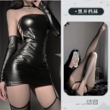 2292 Black [+S13 Open Crotch Black Stockings]