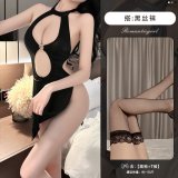Sexy black + black stockings
