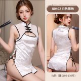 Sexy white cheongsam