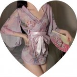 Light pink suit + white fishnet stockings
