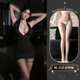 Bodycon skirt + white stockings