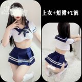 Student (top + skirt + model's socks)