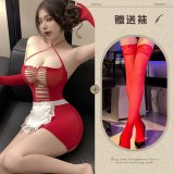 Charming Maid ◆ Red + Red Stockings
