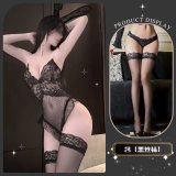 Black + 8001 black stockings + T19 black