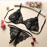 Three-piece bra - black