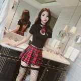 Tie + shirt + skirt