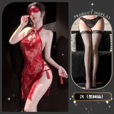 Wanwan's Garment* Red and Black Fishnet Stockings