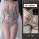 White bodysuit + white stockings