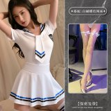 Image style + white bow-tie fishnet stockings