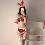 Picture set + white bow-tie stockings