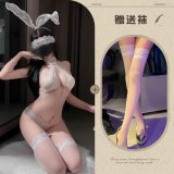 White + eye mask + white stockings