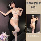 White + Fishnet Stockings