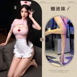 Image color + white fishnet stockings