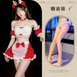 Image color + white open crotch socks