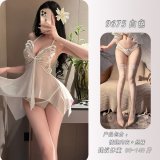 White + matching stockings