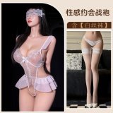 White + white stockings