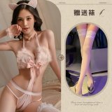 White + white stockings