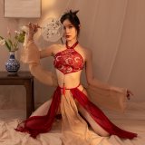 Xiaoqian [bellyband + shawl + gauze skirt + thong]