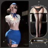 Xiaoyun Lianmian*Blue + Black Fishnet Stockings