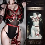 Y006+ [N74 Rhinestone Panties + 4369 Pearl Leather Strip Set]