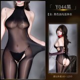 Y044 Black Glossy Bodysuit [+N74 Underwear]
