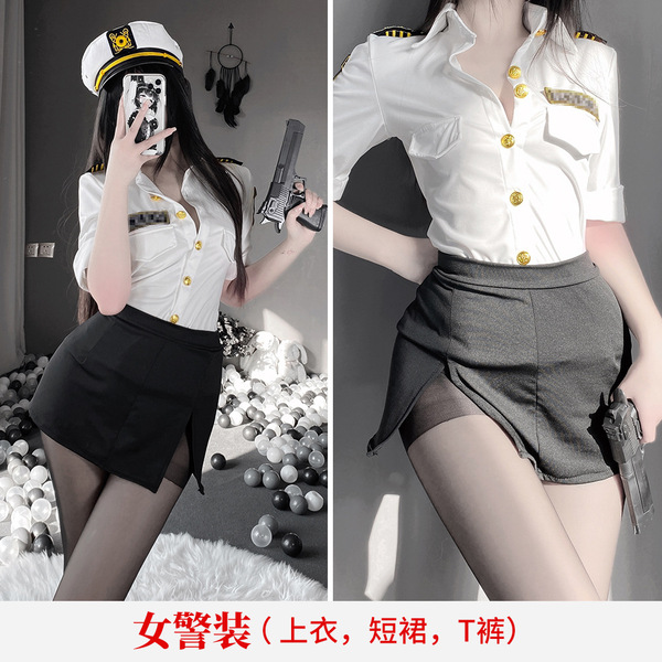 Sexy Student Uniform Set - JK Style Plaid Pleated Skirt & Top, Cute Yet Seductive Outfit for Adults - TB 1018L