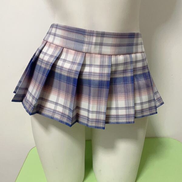 Sexy Student Uniform Skirt - JK Style Plaid Mini Pleated Skirt for Women, Cosplay & Lingerie Outfit - Color #11