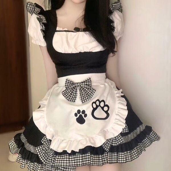 Cute Maid Dress - Kawaii Cat Girl Lolita Dress for Cosplay & Anime Outfits - XXL