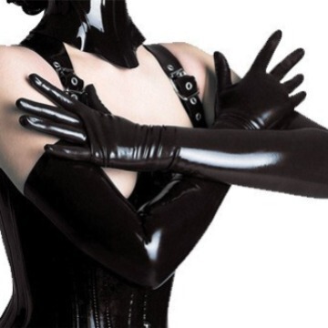 Glossy PVC Leather Bondage Bodysuit with Zippered Crotch – Sexy Nightclub & Pole Dance Outfit - 8008 Black