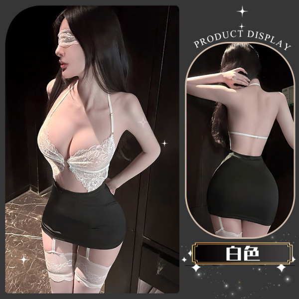 Pure & Tempting Lace Bodysuit for Women - Sensual Sheer Mesh Thong Bodysuit with Flirty Cutouts - A collection of poems and matching socks
