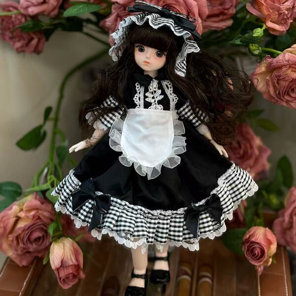 30cm BJD Doll 6-Part Jointed Doll Toy Set with Cute Outfits – Wholesale Price - Black Buck