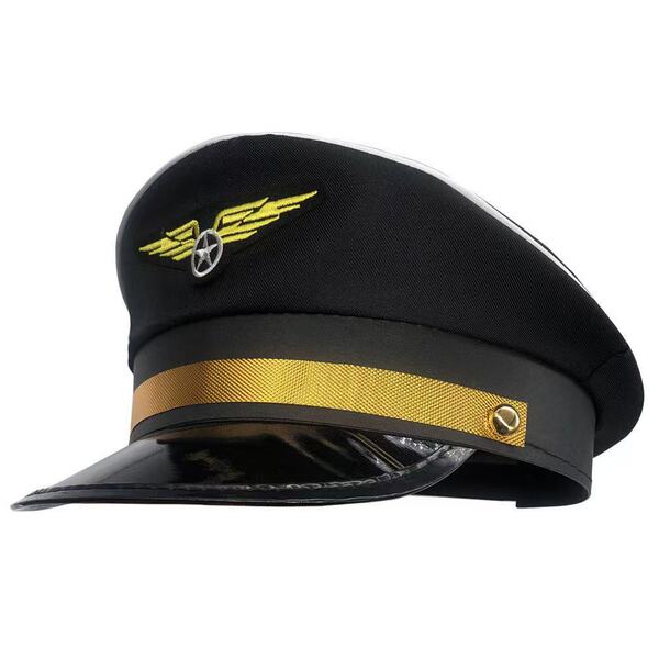 Qiaozhiqing Sexy Air Hostess Costume Set - Modest Yet Alluring Role Play Uniform for Women - Black hat + suit