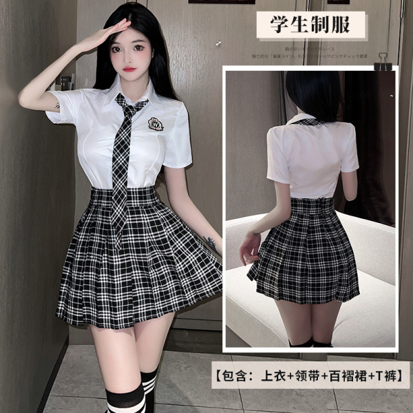Pure & Playful Japanese School Uniform Set - Cute JK Style Lingerie for Women, Factory Direct - Image color