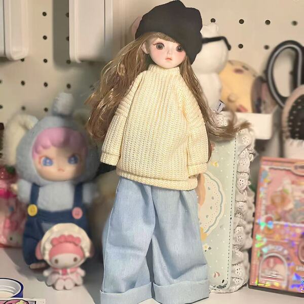 BJD Doll 6-Part Outfit Set for 30cm Dolls - Princess Dress-Up Clothes Kit for Girls & Collectors - Gardenia