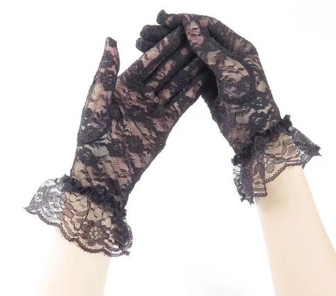 Qingran Sexy Sheer Mesh Bodysuit for Women - Transparent Lingerie Set with Open-Crotch Design, Seductive & Comfortable - 046 gloves