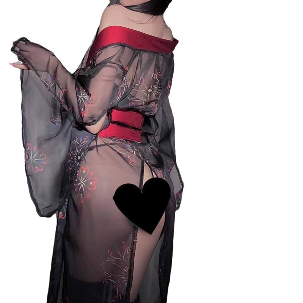 Gorgeous cloud sensual lingerie set – ancient chinese style hanfu-inspired bedroom outfit, no-remove pure temptation cos