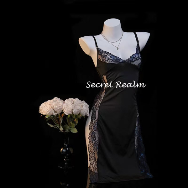 Pure & Seductive Lingerie Set – Modest Yet Alluring Qipao-Inspired Sleepwear & Cosplay Outfit - Green cheongsam [cheongsam + T-shirt]
