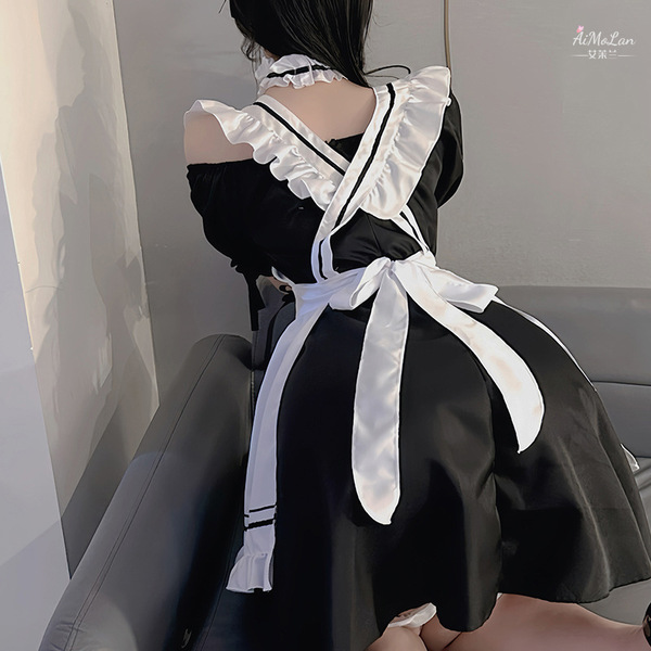 Halloween maid costume - japanese style lolita student dress, cosplay servant outfit for women