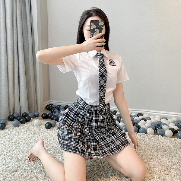 QQNY Pure Allure Sleepwear Set – Elegant Sensual Lingerie for Women, Luxury Bedroom Wear - JK uniform