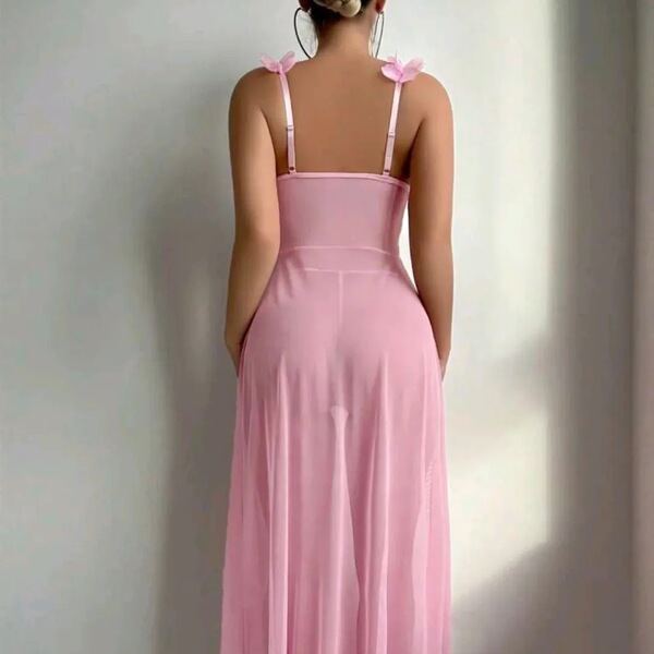 Pure allure lace slip dress - sexy low-cut strapless long dress for women, elegant bridal & lingerie styling