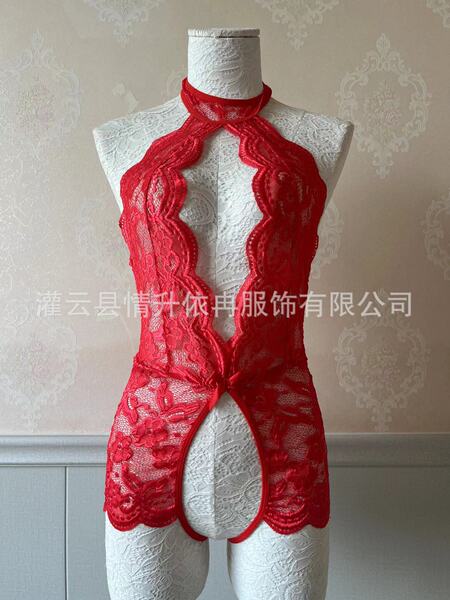 Wholesale Sexy Lingerie for Amazon - Open-Crotch Bodysuits & Erotic Sleepwear Factory Direct - Rose red