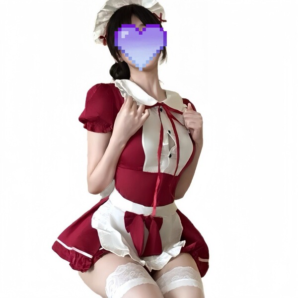 Plus size sexy maid costume set - cute & alluring french maid outfit with apron for women
