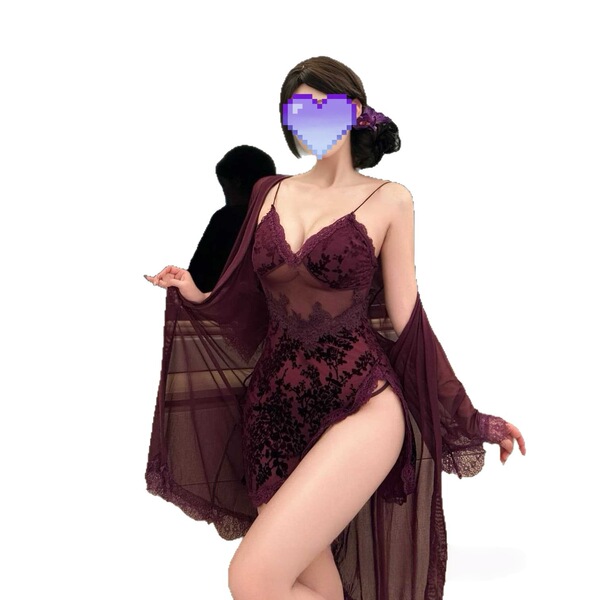 Sexy plus size bralette sleepwear featuring lace and floral embroidery, sheer design, perfect for new chinese style comfort a...